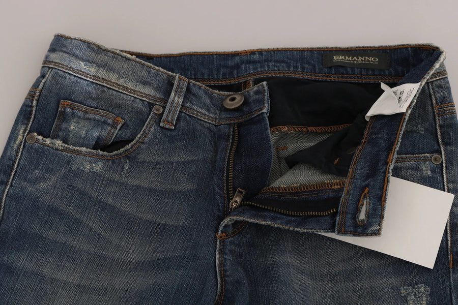 Ermanno Scervino 100% Cotton jeans in blue