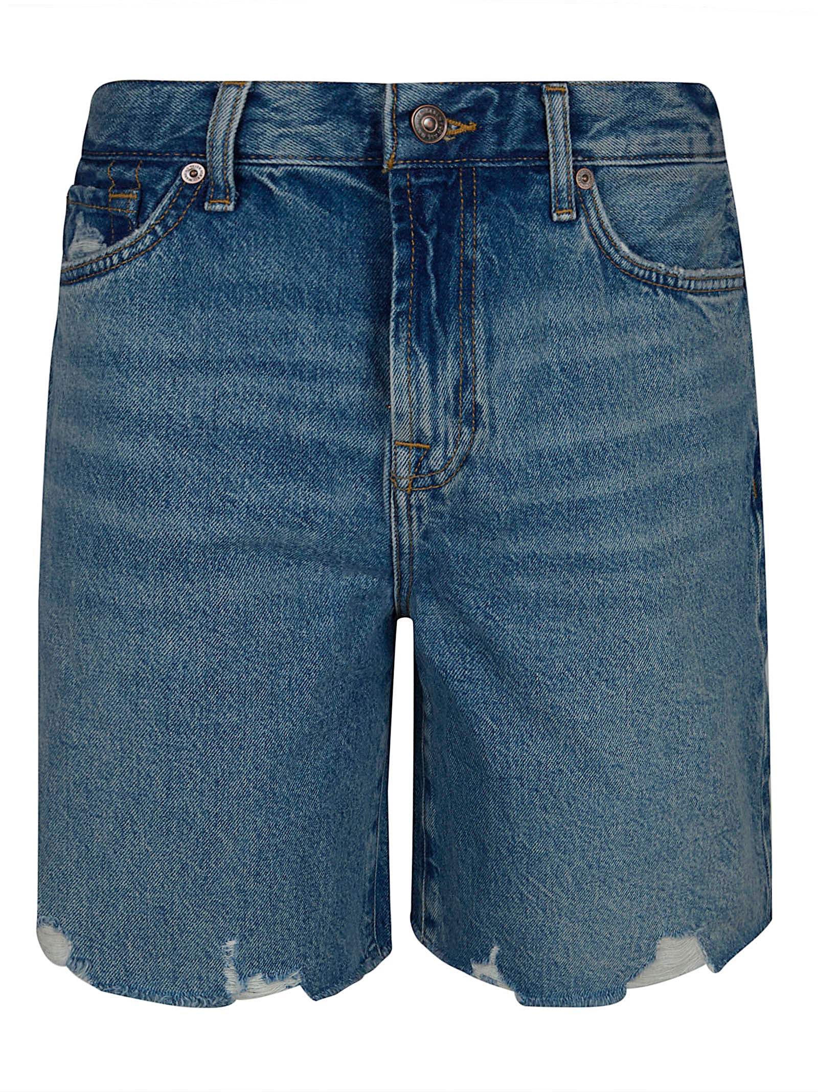 Lola Shorts Blue Cotton Jean