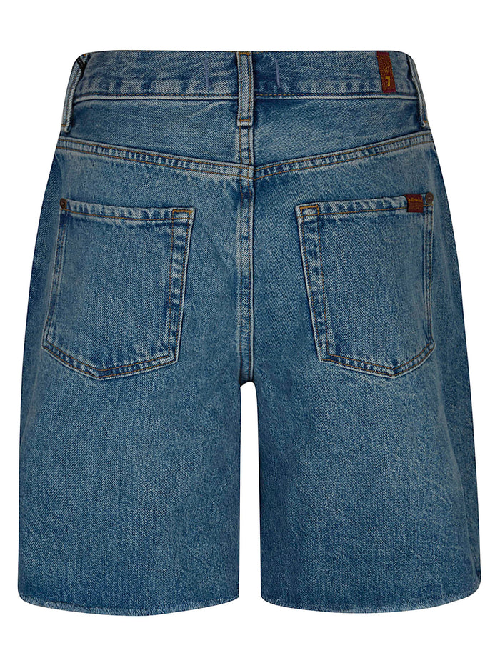Lola Shorts Blue Cotton Jean
