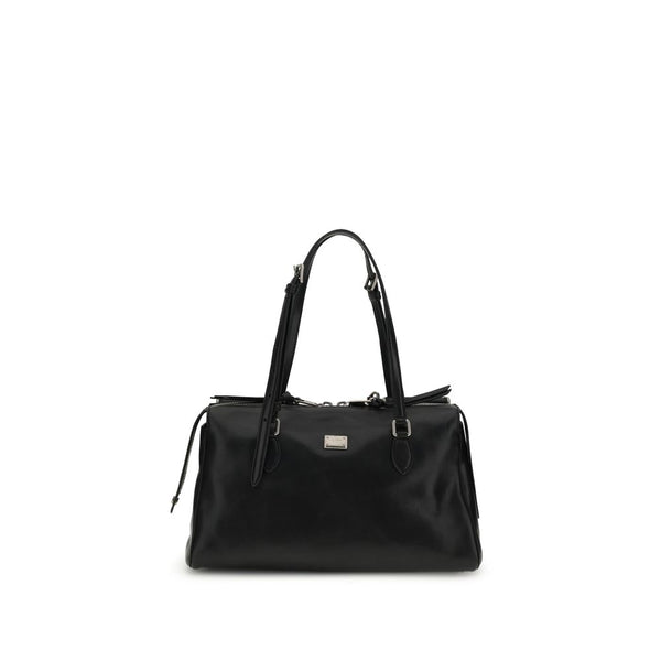 Dolce & Gabbana 100% Calf Leather Bos Taurus shoulder bag in black