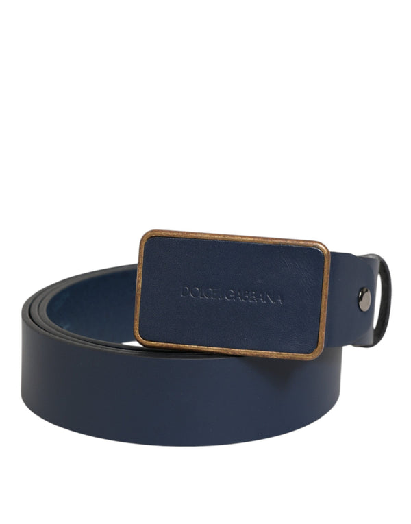 Dolce & Gabbana 100% Calf Leather belt in blue