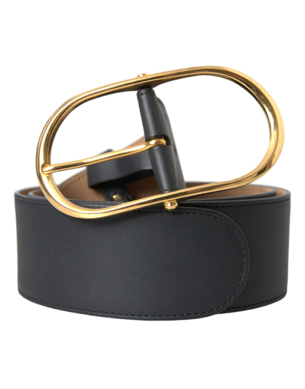 Dolce & Gabbana 100% Calf Leather belt in black