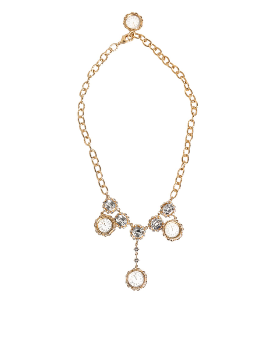 Dolce & Gabbana 30% Real crystal statement necklace in gold