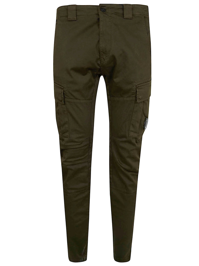 Stretch Sateen Ergonomic Cargo Pants Green Co Ea Pantaloni