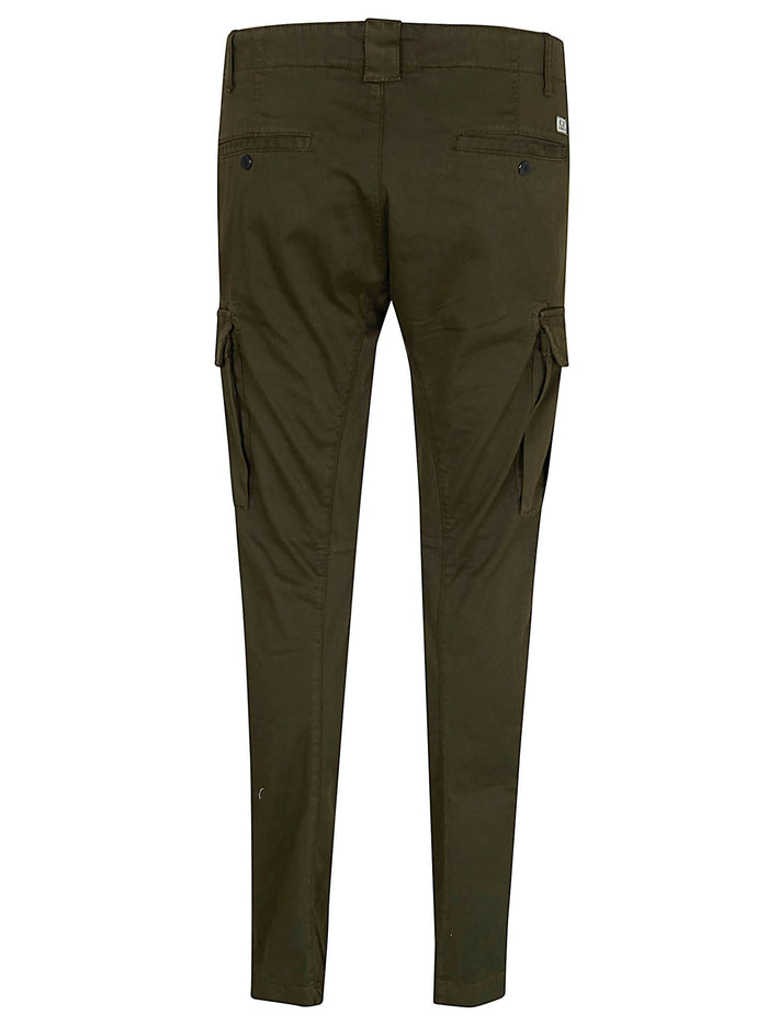 Stretch Sateen Ergonomic Cargo Pants Green Co Ea Pantaloni
