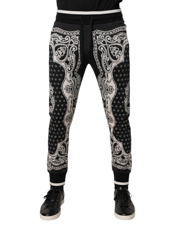 Dolce & Gabbana 100% Cotton joggers in black