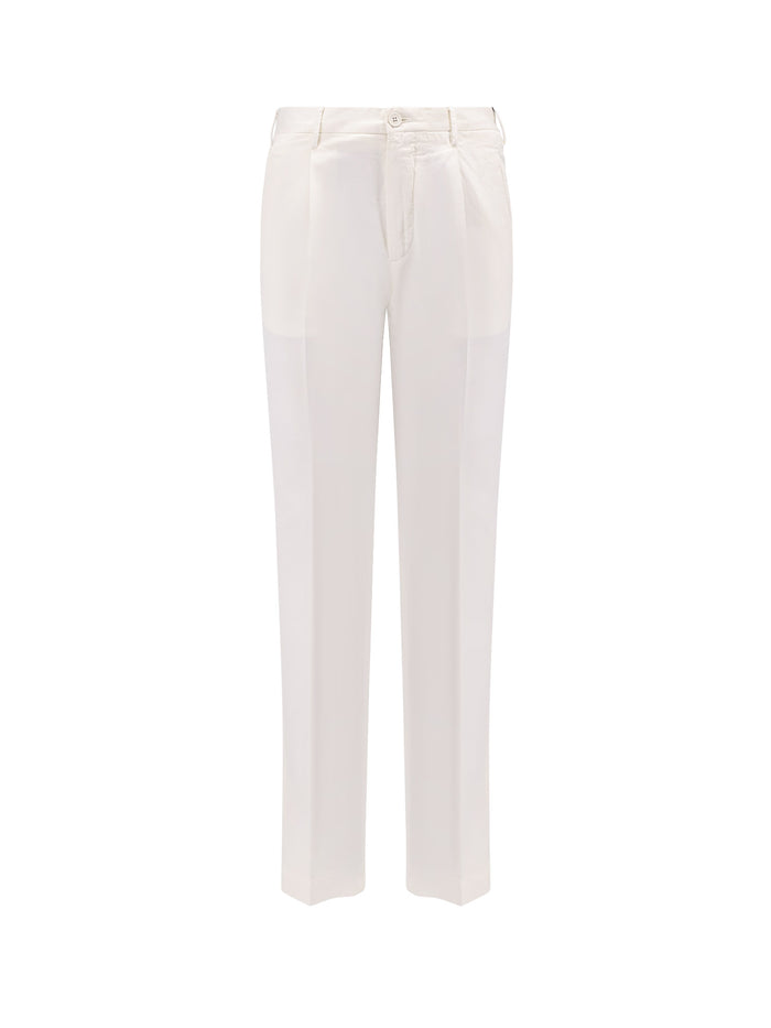 Incotex Rtw White Cotone Lino
