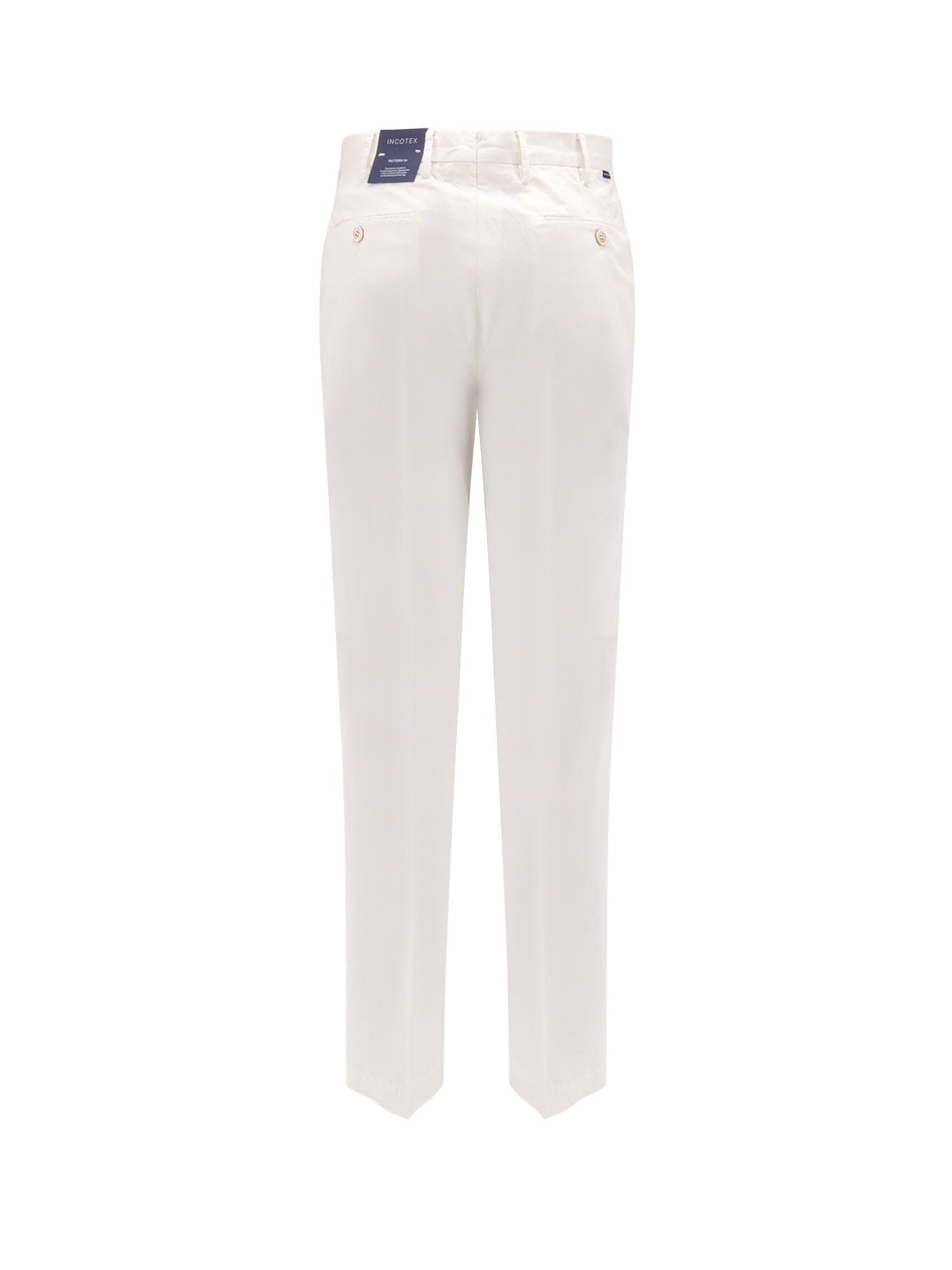 Incotex Rtw White Cotone Lino