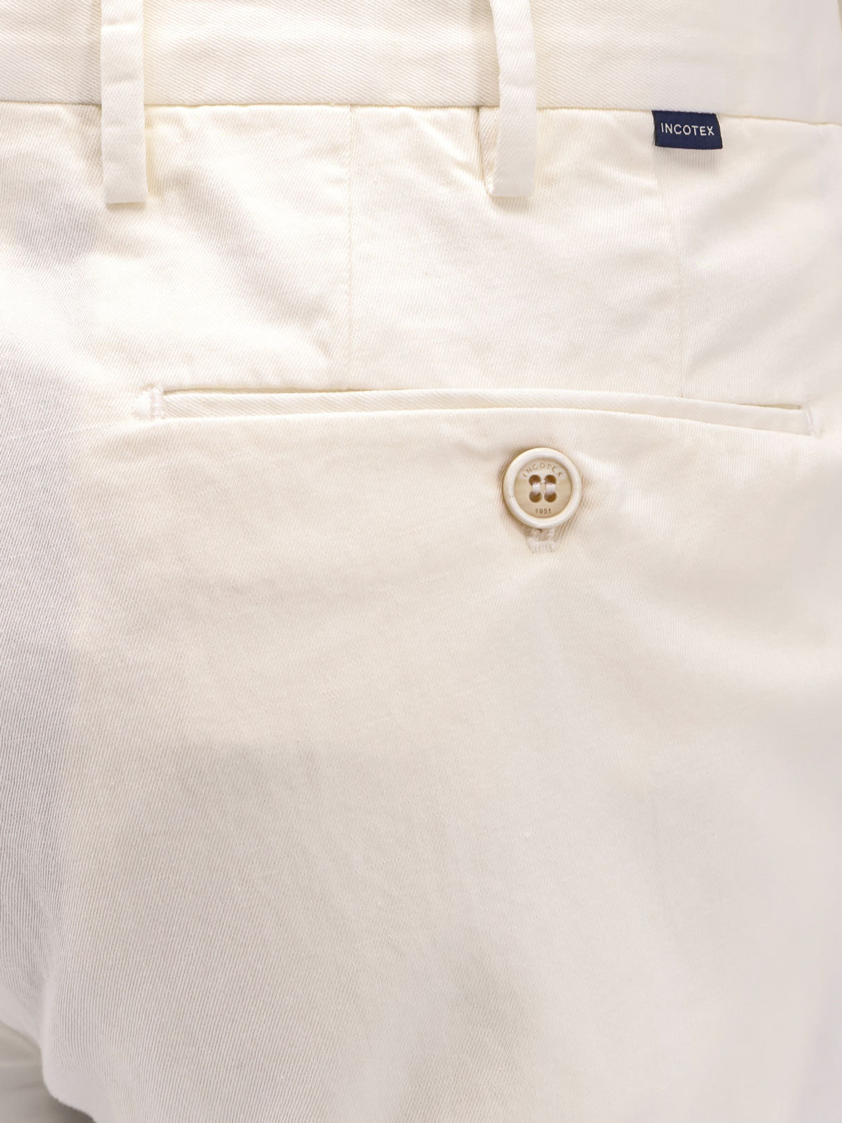 Incotex Rtw White Cotone Lino