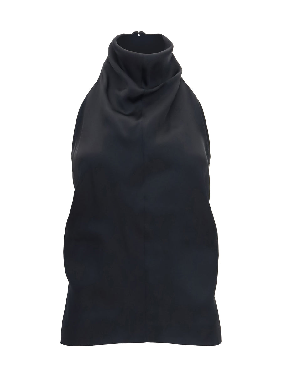 Khaite 65% Acetate; 35% Viscose tank top in black