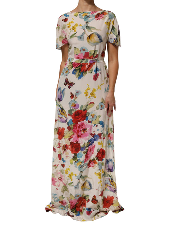 Dolce & Gabbana 89% Silk dress in white