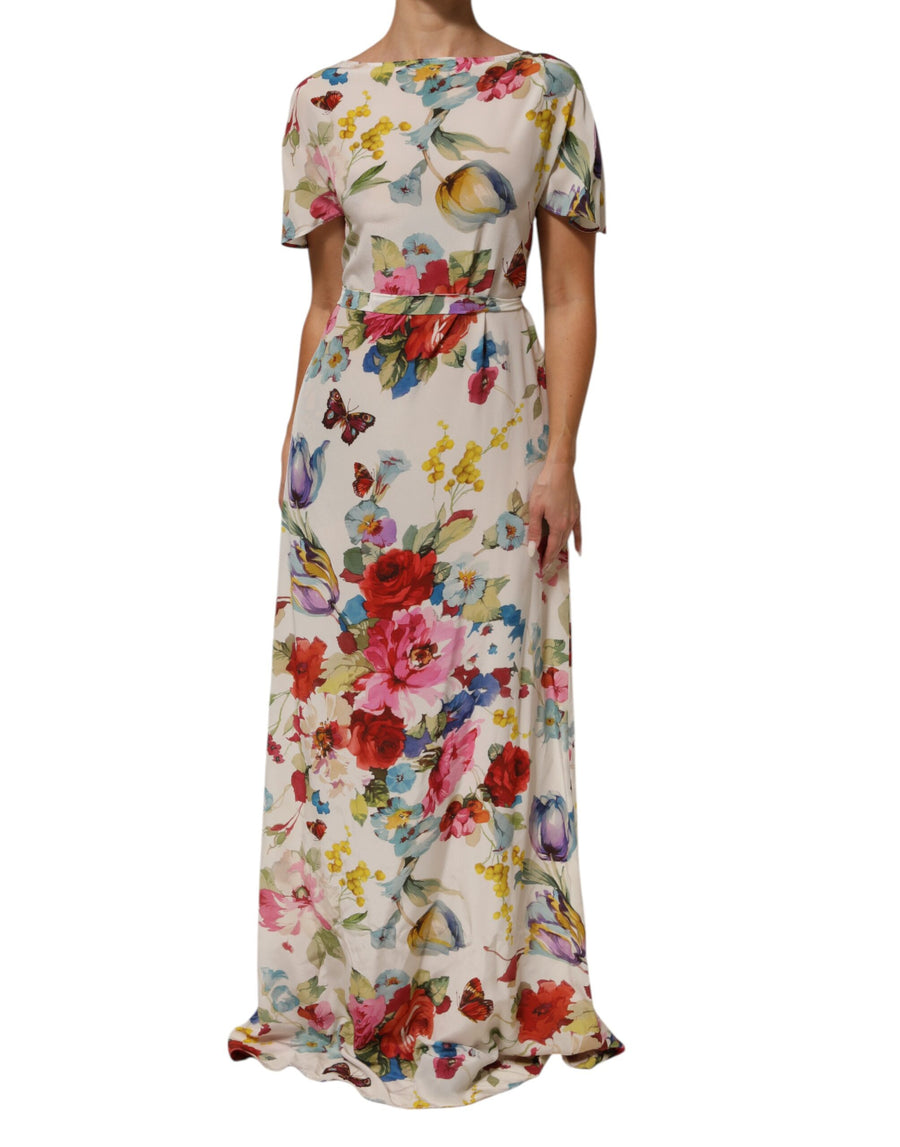 Dolce & Gabbana 89% Silk dress in white