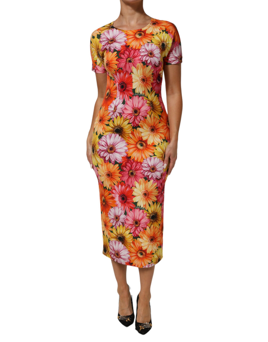 Dolce & Gabbana 89% Silk dress in multicolor