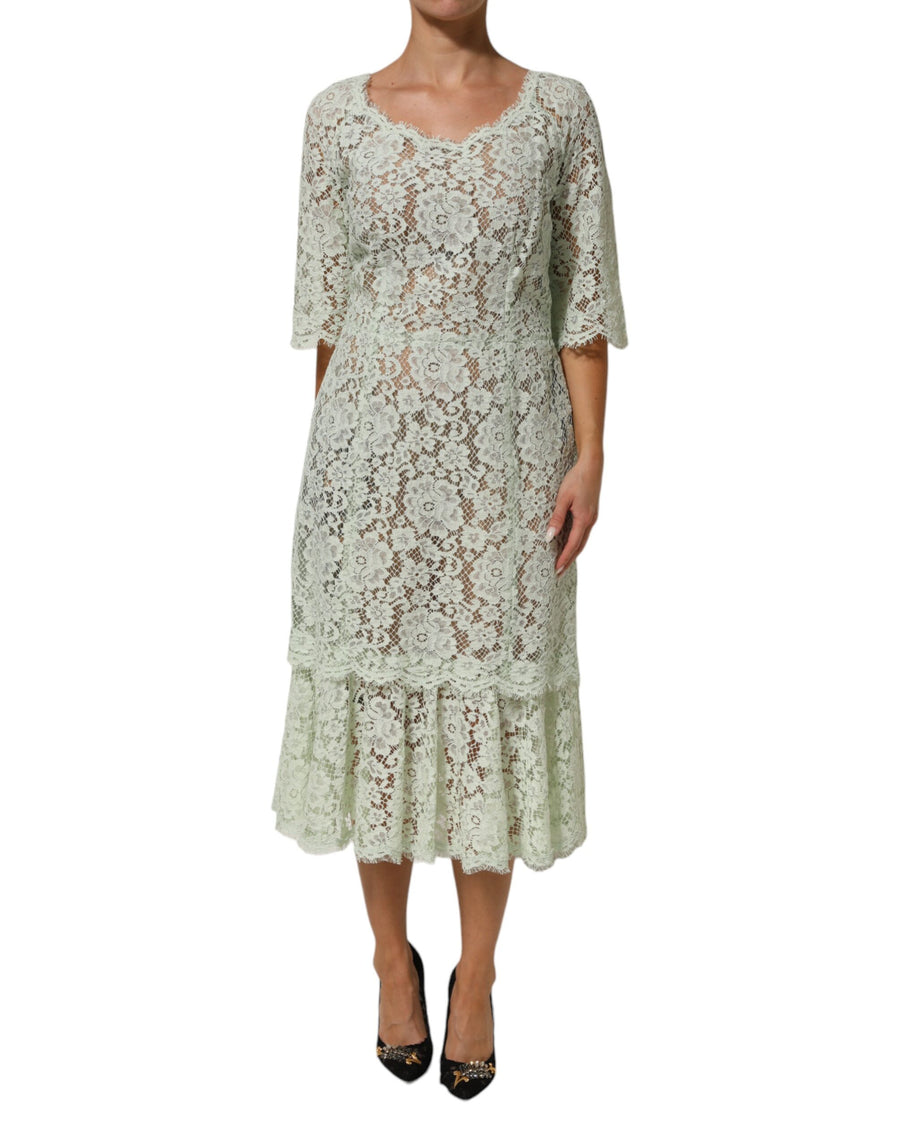 Dolce & Gabbana 36% Cotton dress in green