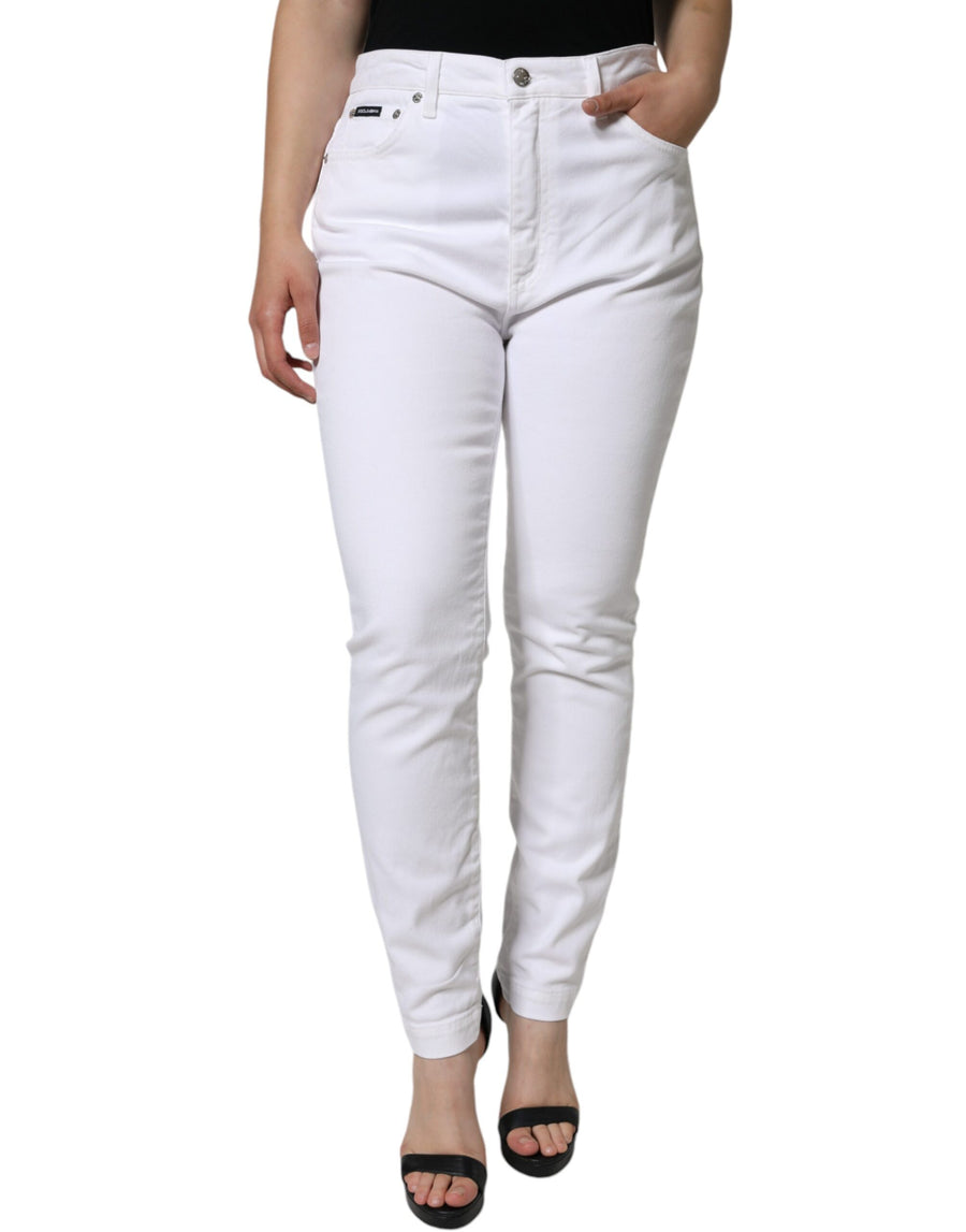 Dolce & Gabbana 97% Cotton jeans in white