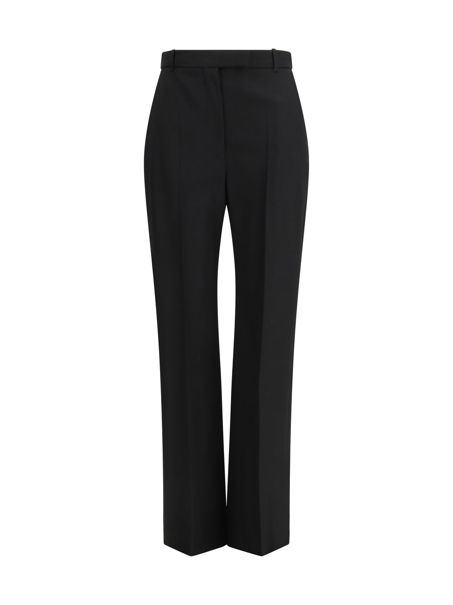 Alexander McQueen 100% Wool Ovis Aries trousers in black