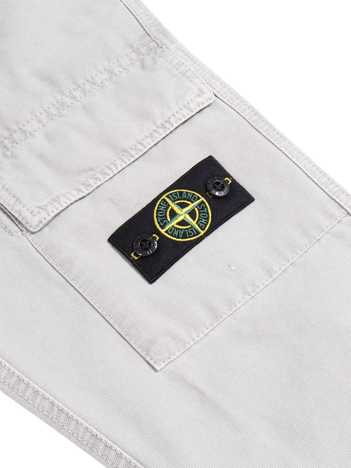 Loose-Comfort Pants Grey Cotton