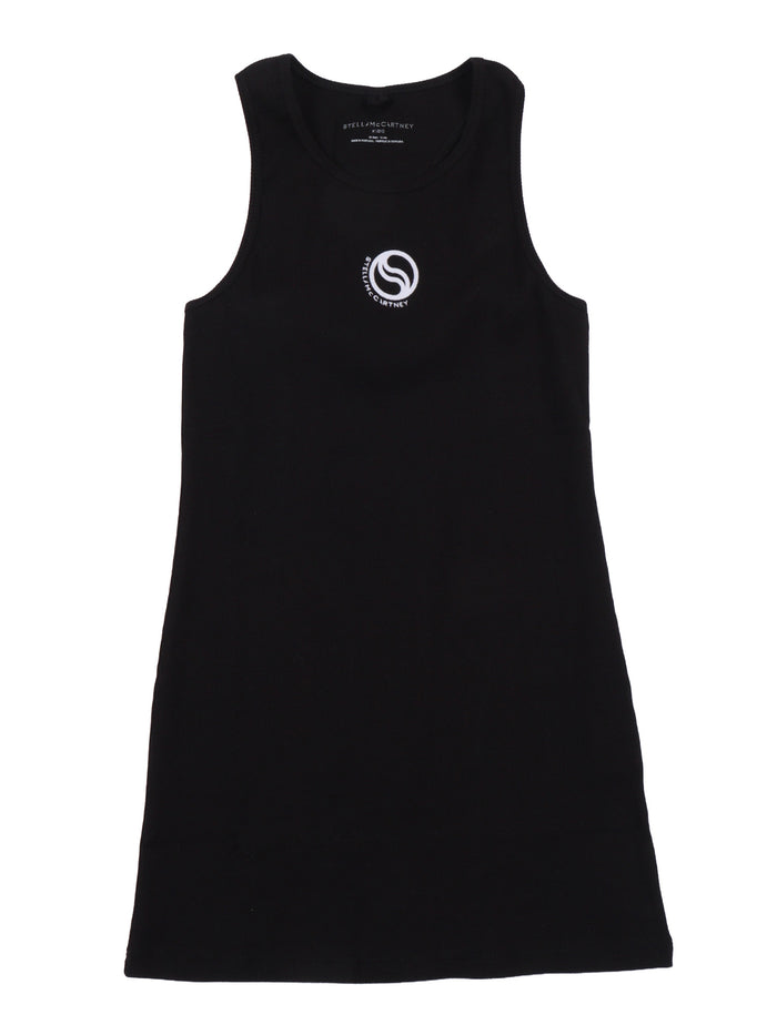 JERSEY DRESS Black Cotton