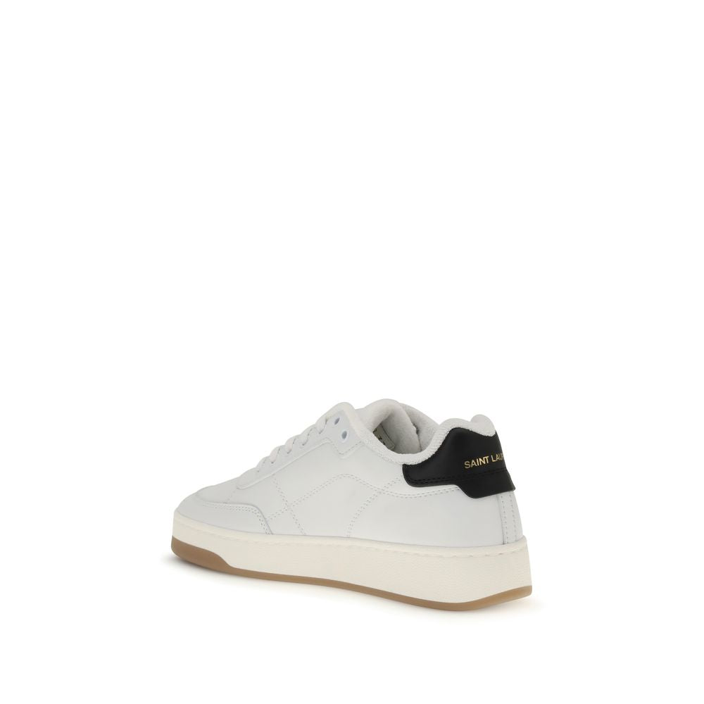 Saint Laurent Upper: 100% Calf Leather Bos Taurus; Sole: 100% Rubber sneaker in white — view 3