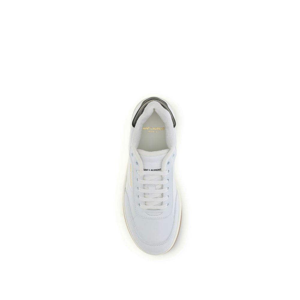 Saint Laurent Upper: 100% Calf Leather Bos Taurus; Sole: 100% Rubber sneaker in white — view 4