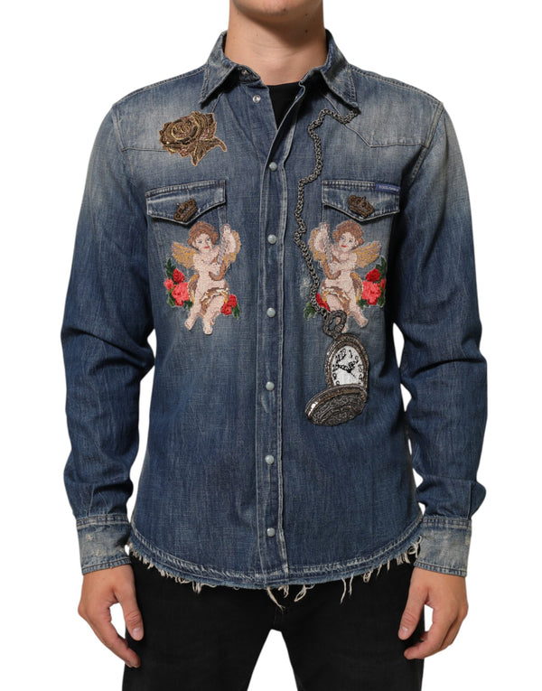 Dolce & Gabbana 100% Cotton shirt in blue