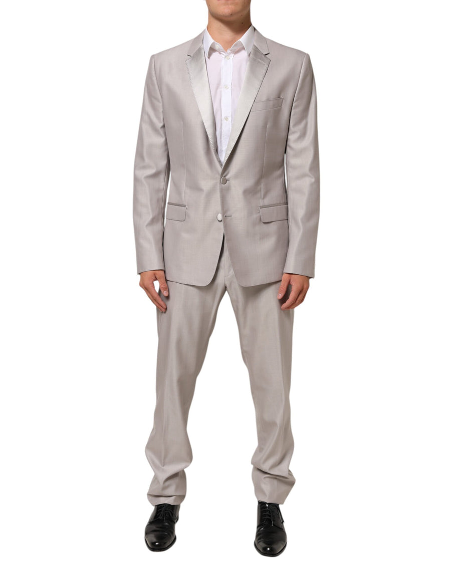 Dolce & Gabbana 80% Wool pant suit in gray