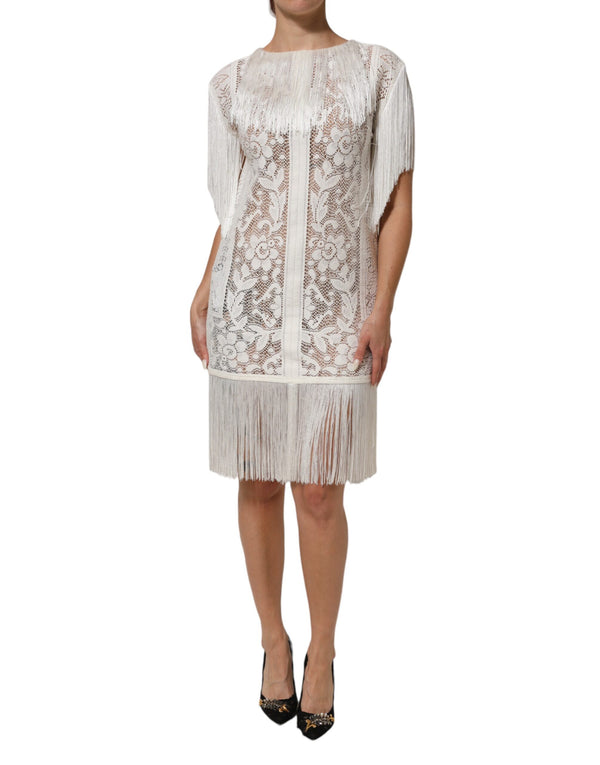 Dolce & Gabbana 90% Cotton dress in white