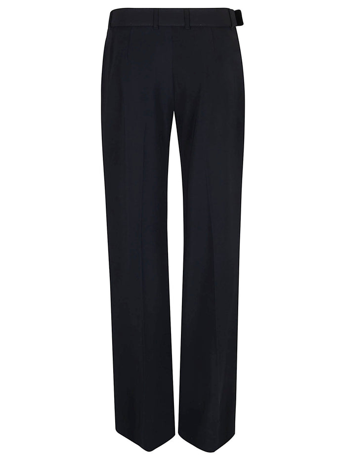 Wide Leg Pants Black Vi Ea Pantaloni