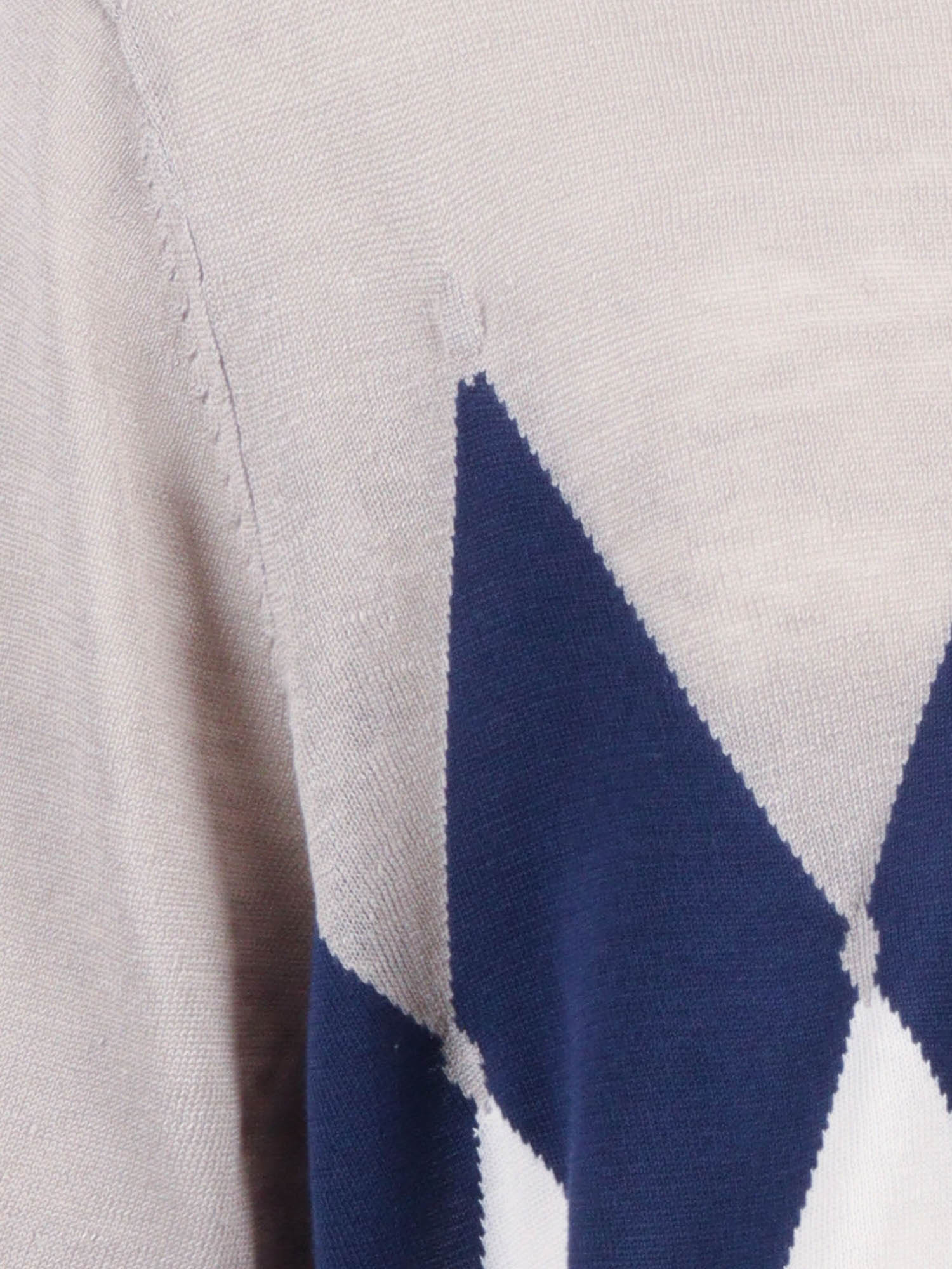 R Neck T-Shirt Grey Linen Cotton M/c Girocollo