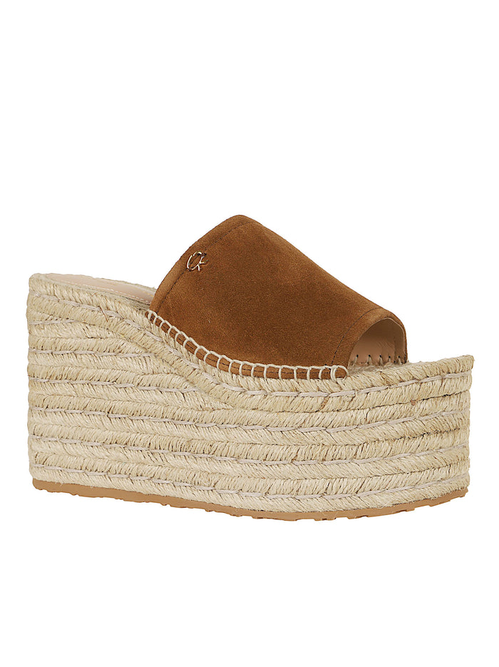 G10197 Suede+corda Nude & Neutrals Leather Calzature