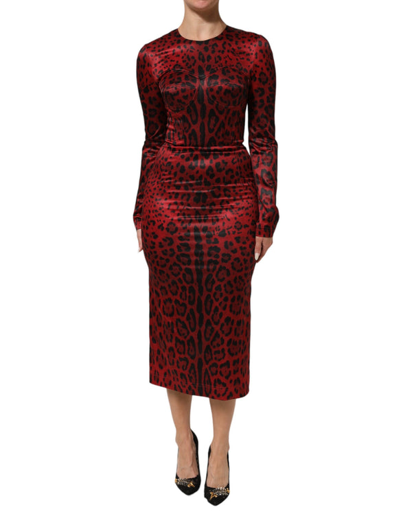 Dolce & Gabbana 95% Polyester dress in red