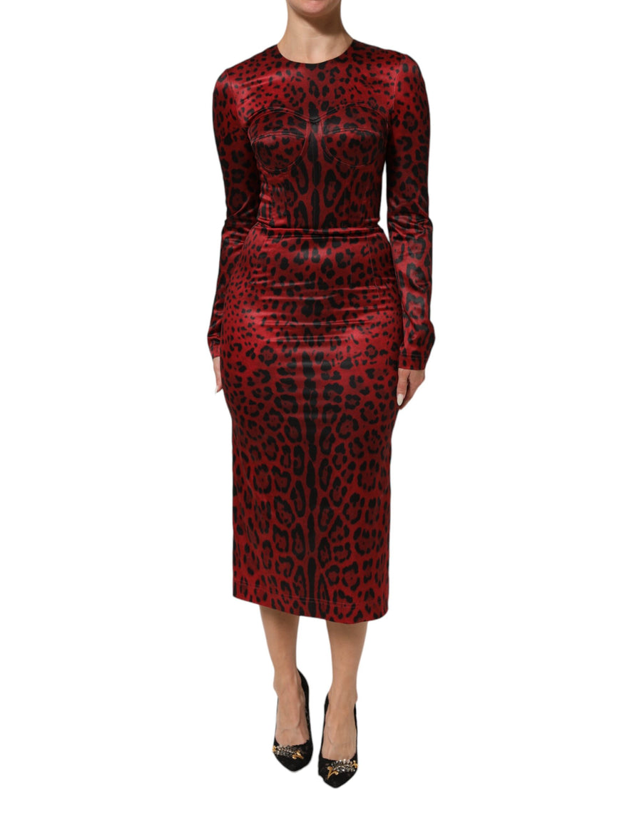 Dolce & Gabbana 95% Polyester dress in red