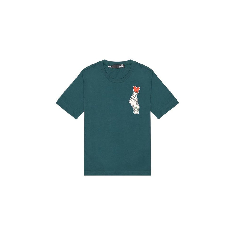 Love Moschino 100% cotton t-shirt in green