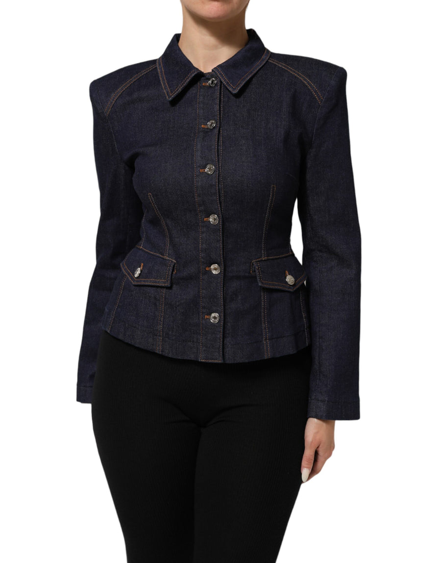 Dolce & Gabbana 92% Cotton jacket in navy
