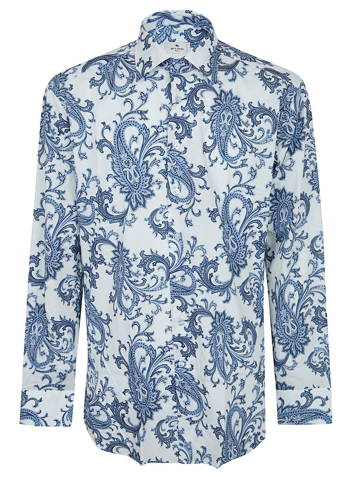 Roma 8 P.c. Shirt Blue Cotoneelastan Camicia