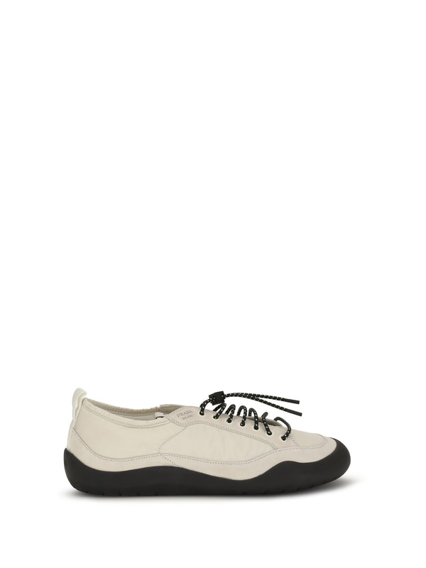 Prada Upper: 30% calf leather sneakers in beige