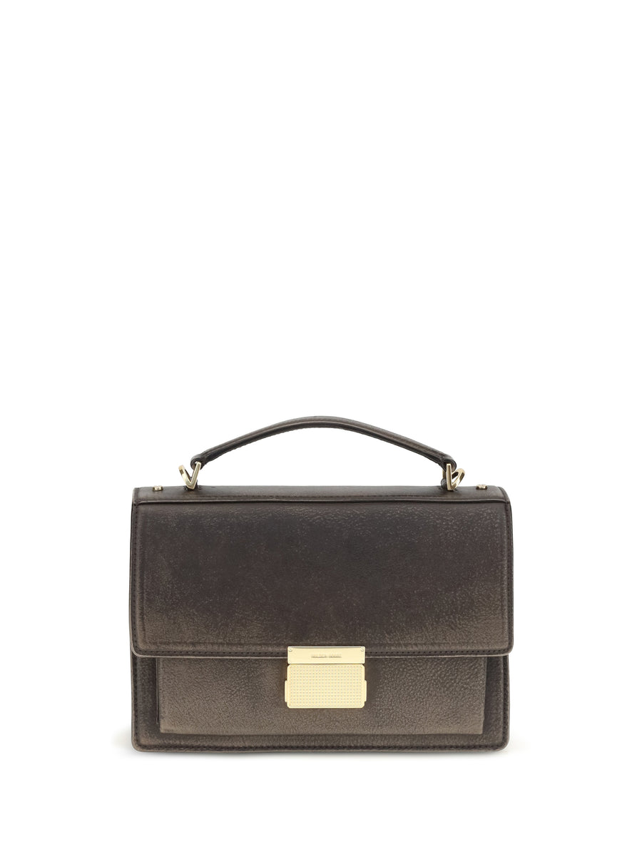 Golden Goose 100% Calf Leather Bos Taurus top handle bag in brown