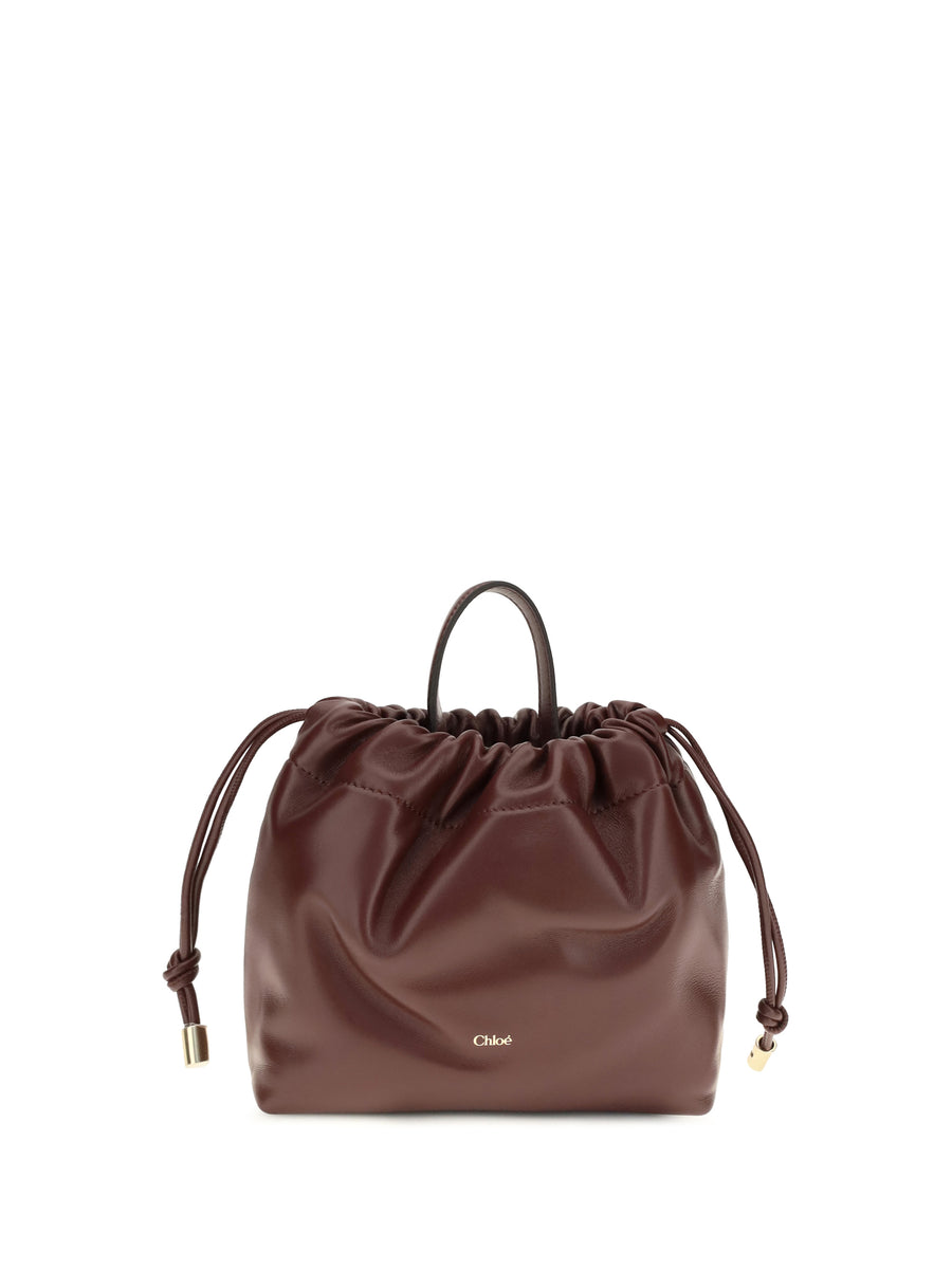 Icons Mini Shoulder Bag Bordeaux Calf Leather Bos Taurus