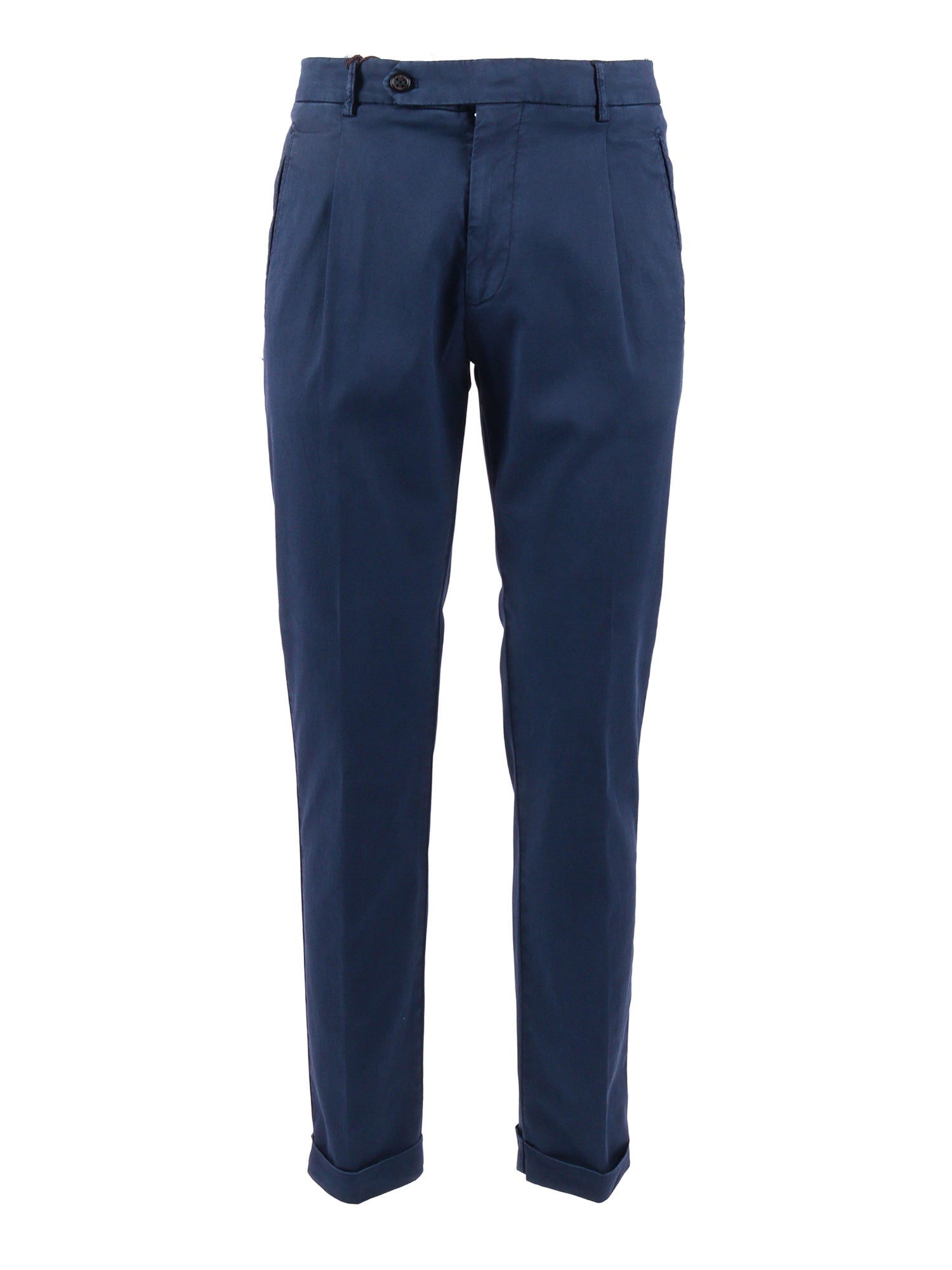 retrolong-GD pants Blue Lyocell Cotton Elastane