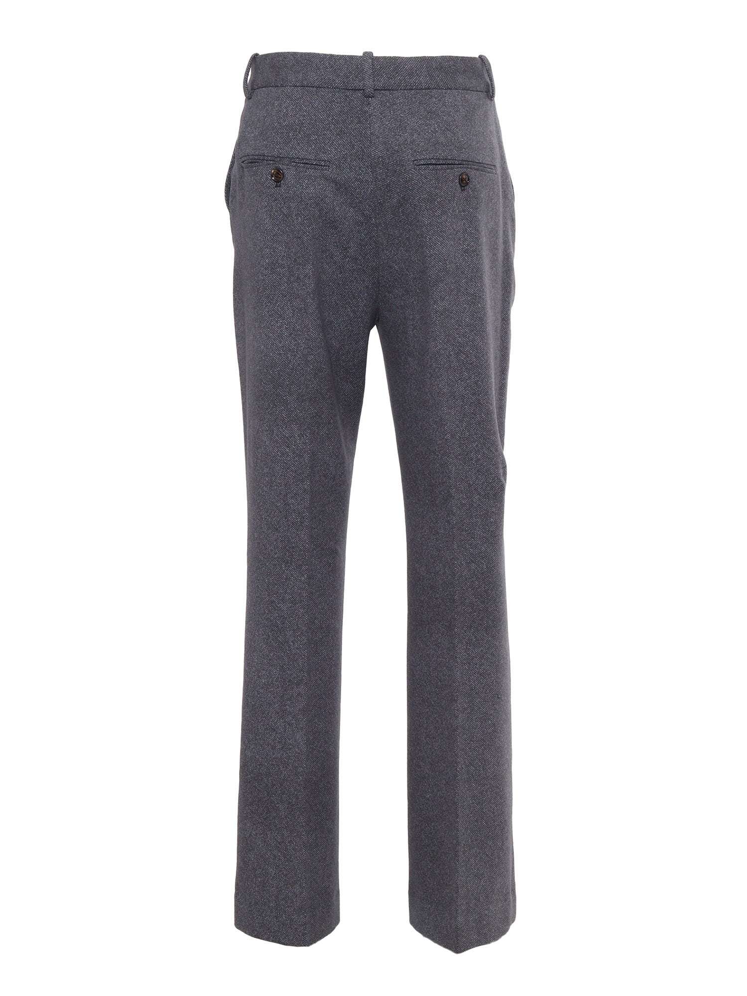 Flared Sweatpants Blue Cotton Elastane Pant