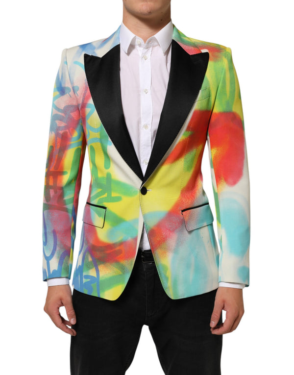 Dolce & Gabbana 48% Polyester blazer in multicolor