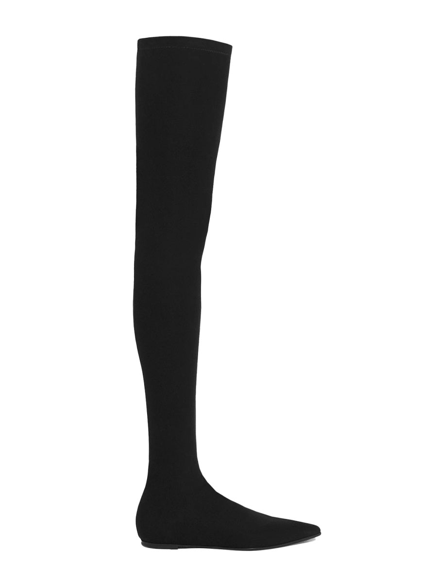 Stretch Jersey Cuissard Boot Black Elastane
