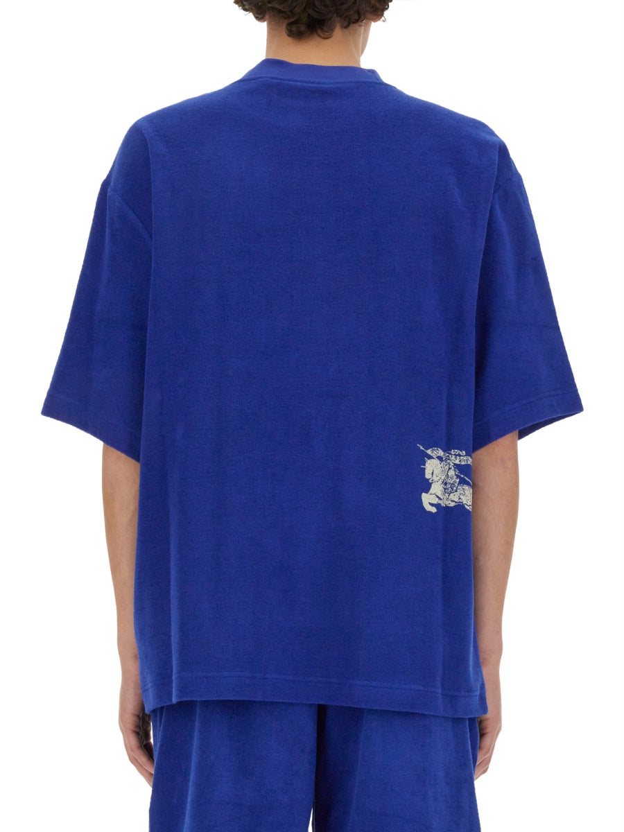 Oversized T-Shirt Azure Cotton T-shirts