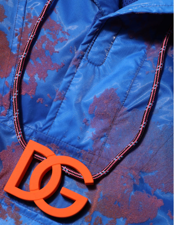 Dolce & Gabbana 100% Polyester hooded sweatshirt in blue