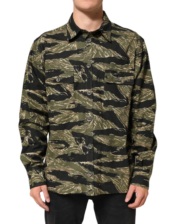 Dolce & Gabbana 90% Cotton shirt in khaki