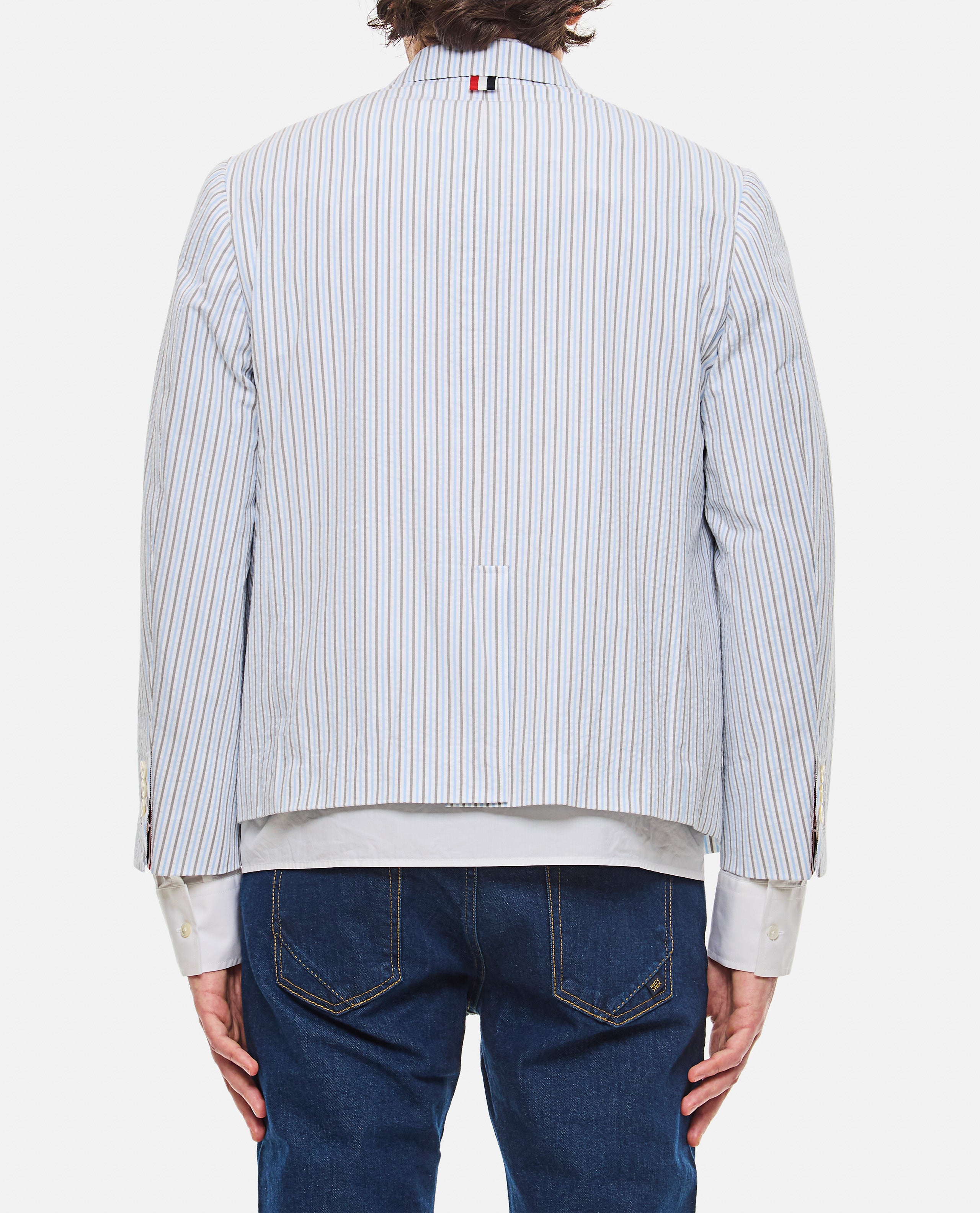 Thom Browne Jackets Clear Blue
