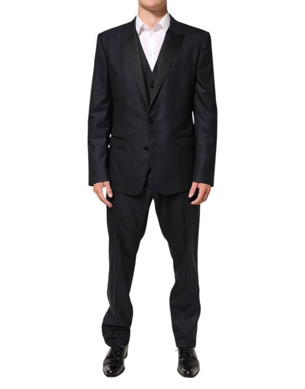 Dolce & Gabbana 75% Virgin Wool pant suit in black