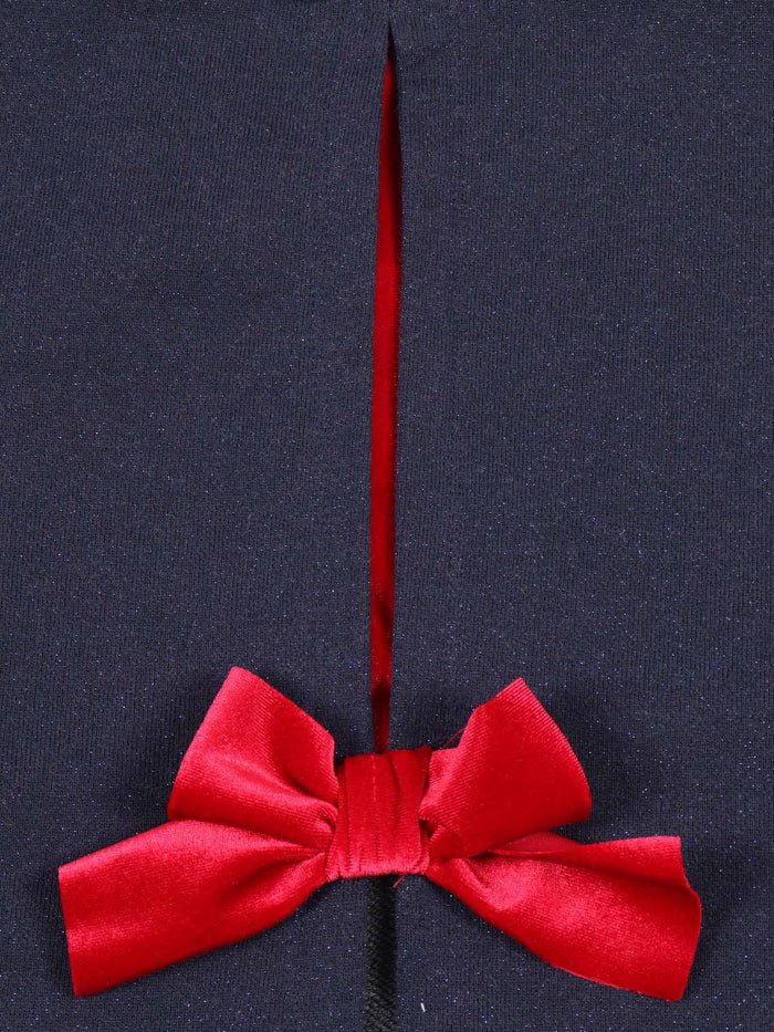 CREW NECK SWEATSHIRT Blue Cotton Metallic Fibre