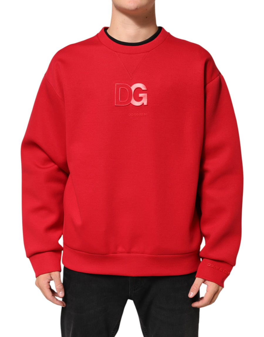 Dolce & Gabbana 70% Cotton 30% Nylon sweatshirt in red