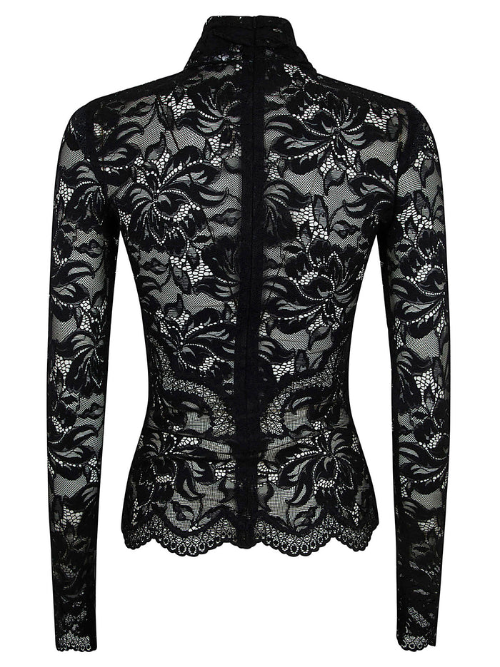 Haut Black Polyamide Elasthanne Maglia
